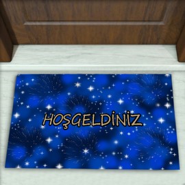 Yıldız Desenli Dekoratif Kapı Önü Paspası No: 1033
