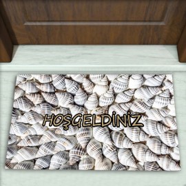 Deniz Kabuğu Desenli Dekoratif Kapı Önü Paspası No: 1035