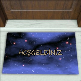 Modern Desenli Dekoratif Kapı Önü Paspası No: 1040
