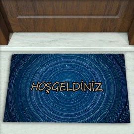 Halka Desenli Dekoratif Kapı Önü Paspası No: 1050