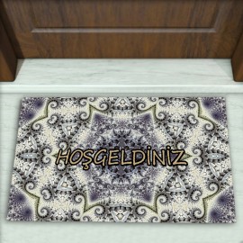 Modern Desenli Dekoratif Kapı Önü Paspası No: 1070
