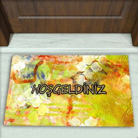 Modern Desenli Dekoratif Kapı Önü Paspası No: 1072