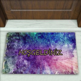 Modern Desenli Dekoratif Kapı Önü Paspası No: 1103