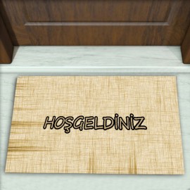 Çizgi Desenli Dekoratif Kapı Önü Paspası No: 1111
