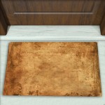 Modern Eskitme Desenli Dekoratif Kapı Önü Paspası No: 1119