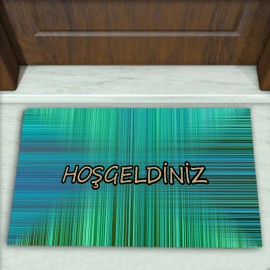 Modern Desenli Dekoratif Kapı Önü Paspası No: 1136