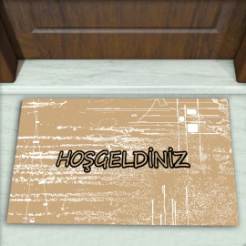 Modern Desenli Dekoratif Kapı Önü Paspası No: 1147