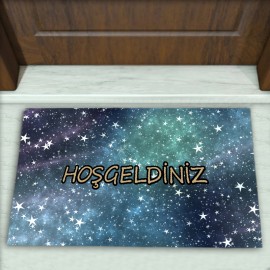 Yıldız Desenli Dekoratif Kapı Önü Paspası No: 1154