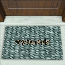Hasır Desenli Dekoratif Kapı Önü Paspası No: 1159
