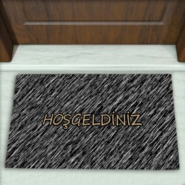 Çizgi Desenli Dekoratif Kapı Önü Paspası No: 1171