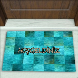 Geometrik Desenli Dekoratif Kapı Önü Paspası No: 1180