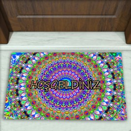 Modern Desenli Dekoratif Kapı Önü Paspası No: 1194