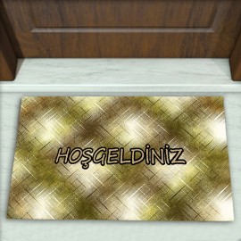 Geometrik Desenli Dekoratif Kapı Önü Paspası No: 1207