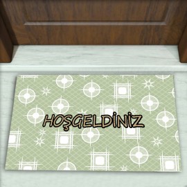 Geometrik Desenli Dekoratif Kapı Önü Paspası No: 1219