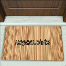 Çizgi Desenli Dekoratif Kapı Önü Paspası No: 1223