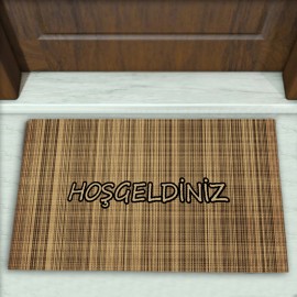 Çizgi Desenli Dekoratif Kapı Önü Paspası No: 1224