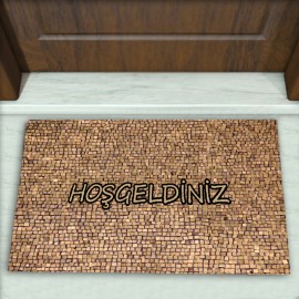 Geometrik Desenli Dekoratif Kapı Önü Paspası No: 1268
