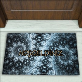 Geometrik Desenli Dekoratif Kapı Önü Paspası No: 1323