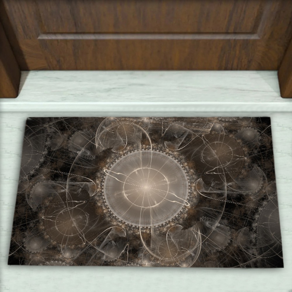 Geometrik Desenli Dekoratif Kapı Önü Paspası No: 1324