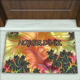 Modern Desenli Dekoratif Kapı Önü Paspası No: 1326