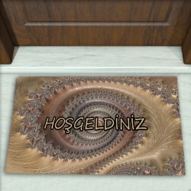 Modern Desenli Dekoratif Kapı Önü Paspası No: 1329