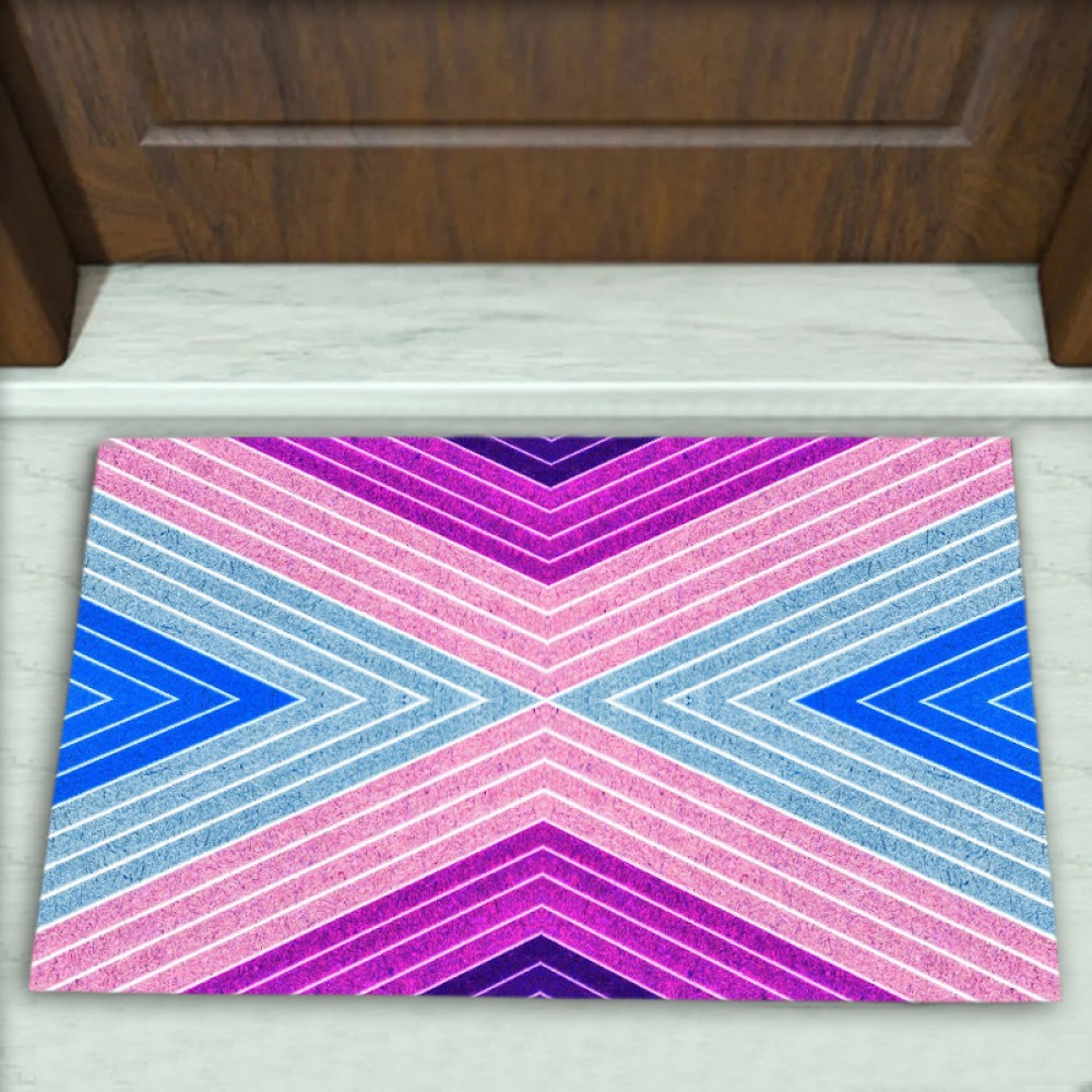 Geometrik Desenli Dekoratif Kapı Önü Paspası No: 1338