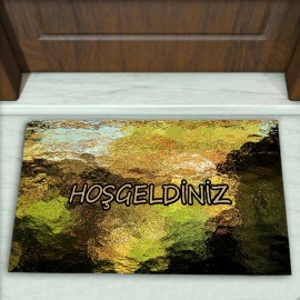 Modern Desenli Dekoratif Kapı Önü Paspası No: 1343