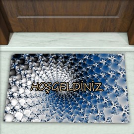 Geometrik Desenli Dekoratif Kapı Önü Paspası No: 1379