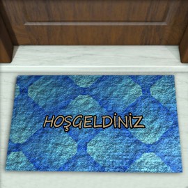 Modern Desenli Dekoratif Kapı Önü Paspası No: 1418