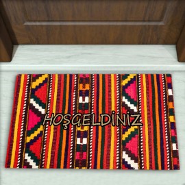 Kilim Desenli Dekoratif Kapı Önü Paspası No: 1431