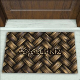 Hasır Desenli Dekoratif Kapı Önü Paspası No: 1445
