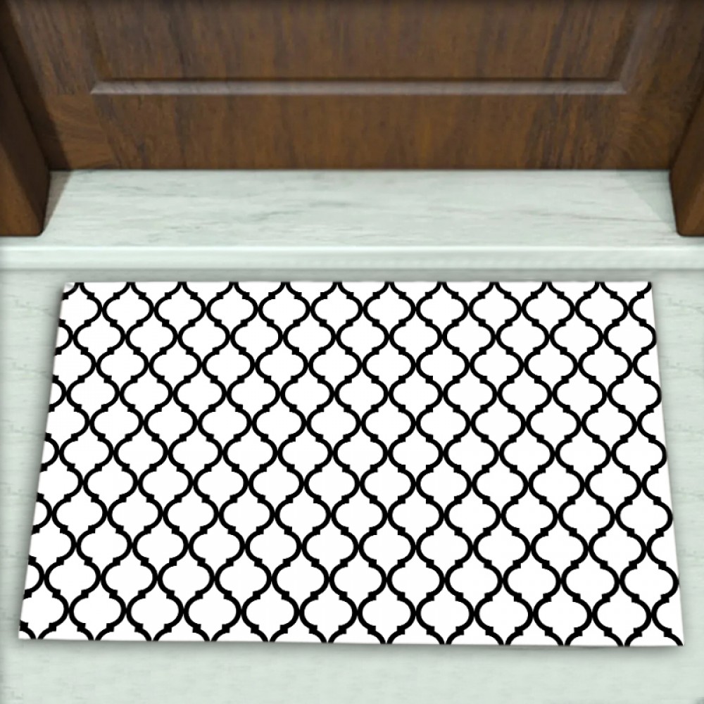 Geometrik Desenli Dekoratif Kapı Önü Paspası No: 1447