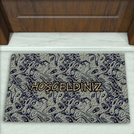 Modern Desenli Dekoratif Kapı Önü Paspası No: 1448