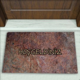Taş Desenli Dekoratif Kapı Önü Paspası No: 1476