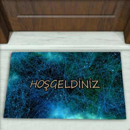 Geometrik Desenli Dekoratif Kapı Önü Paspası No: 1493