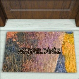 Modern Desenli Dekoratif Kapı Önü Paspası No: 1531
