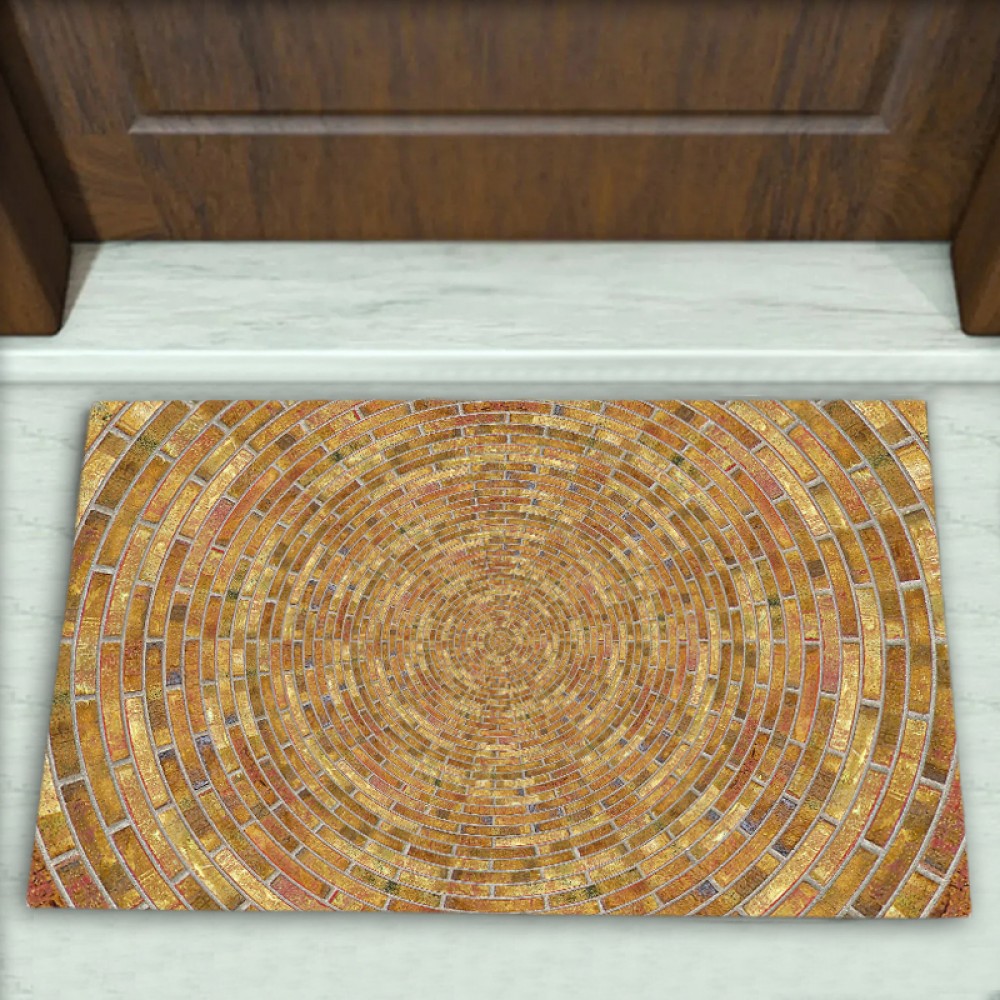 Geometrik Desenli Dekoratif Kapı Önü Paspası No: 1547