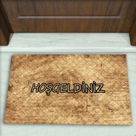 Eskitme Desenli Dekoratif Kapı Önü Paspası No: 1560
