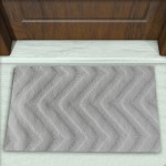 Zig Zag Desenli Dekoratif Kapı Önü Paspası No: 1572