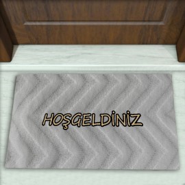Zig Zag Desenli Dekoratif Kapı Önü Paspası No: 1572