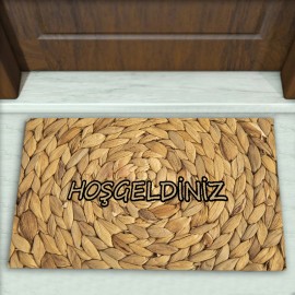 Hasır Desenli Dekoratif Kapı Önü Paspası No: 1575