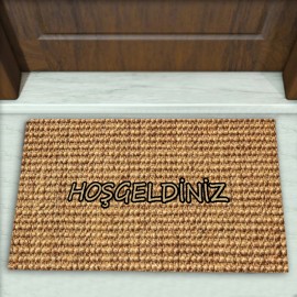 Hasır Desenli Dekoratif Kapı Önü Paspası No: 1590