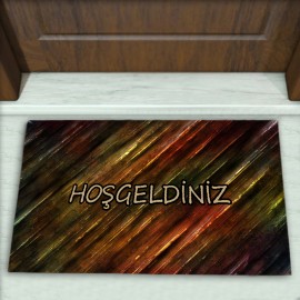 Modern Desenli Dekoratif Kapı Önü Paspası No: 1611
