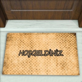 Eskitme Desenli Dekoratif Kapı Önü Paspası No: 1621