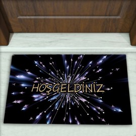 Modern Desenli Dekoratif Kapı Önü Paspası No: 1622