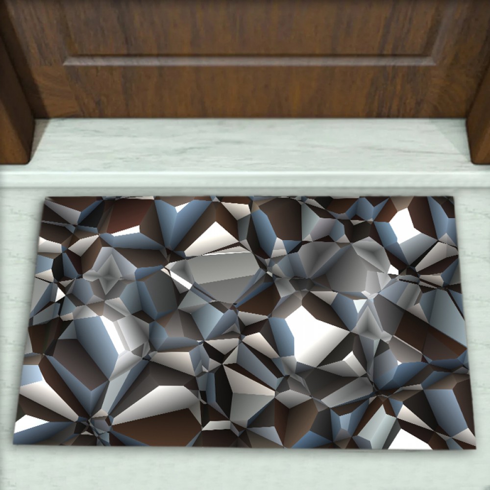Geometrik Desenli Dekoratif Kapı Önü Paspası No: 1623