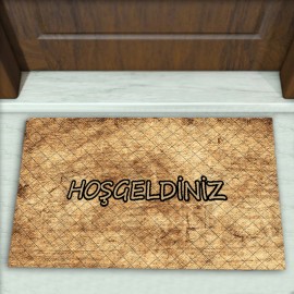 Eskitme Desenli Dekoratif Kapı Önü Paspası No: 1641