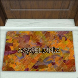 Modern Desenli Dekoratif Kapı Önü Paspası No: 1660