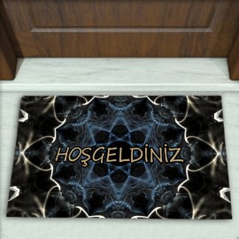 Geometrik Desenli Dekoratif Kapı Önü Paspası No: 1661