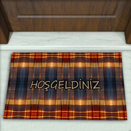 Geometrik Desenli Dekoratif Kapı Önü Paspası No: 1662